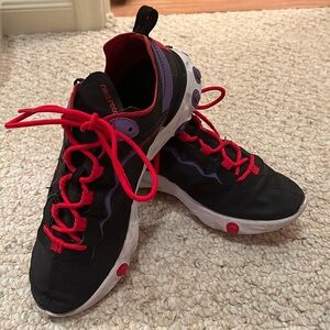 Nike React Element purple and red